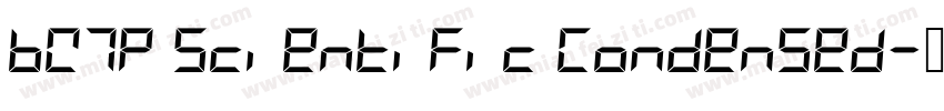 BW7p Scientific Condensed字体转换